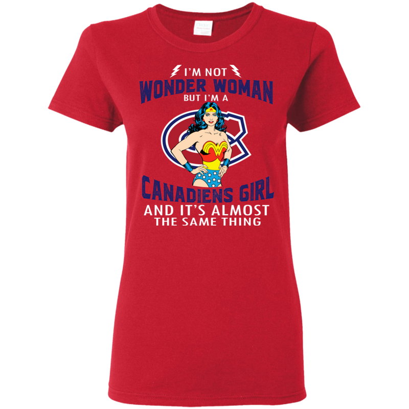 I'm Not Wonder Woman Montreal Canadiens T Shirts