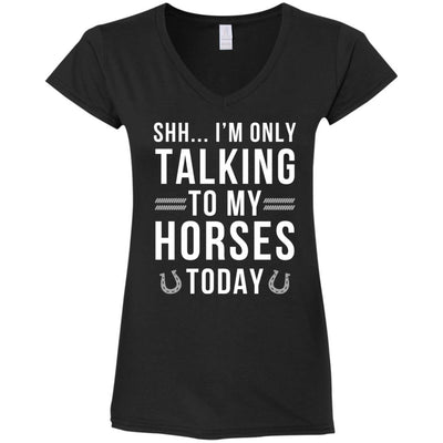 I'm Only Talking To My Horses Today Horse Tshirt for Equestrian Gift