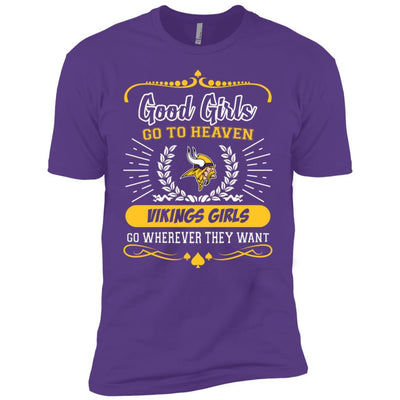 Good Girls Go To Heaven Minnesota Vikings Girls T Shirts