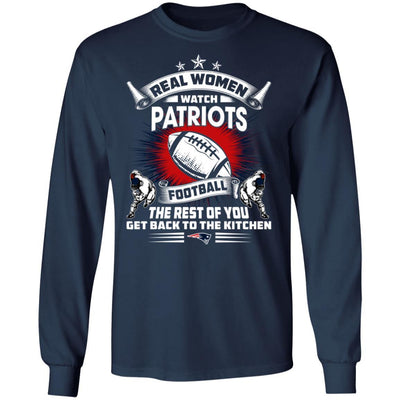 Funny Gift Real Women Watch New England Patriots T Shirt