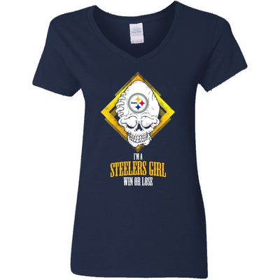 Pittsburgh Steelers Girl Win Or Lose T Shirts