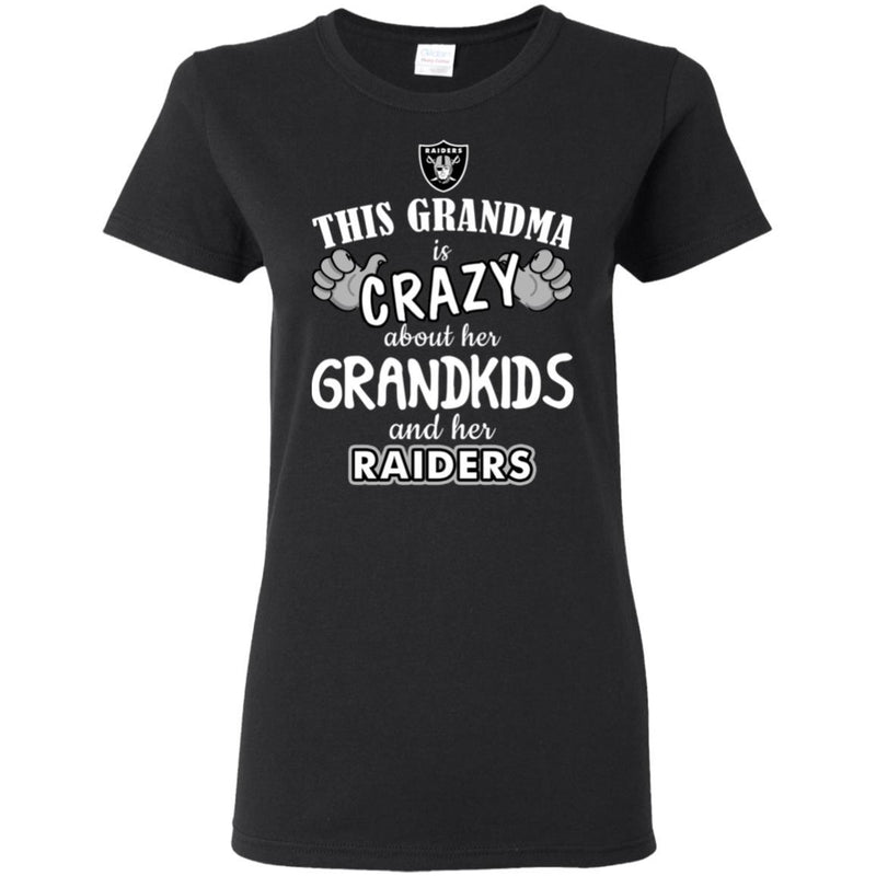 This Grandma Is Crazy About Her Grandkids And Her Oakland Raiders T Shirt