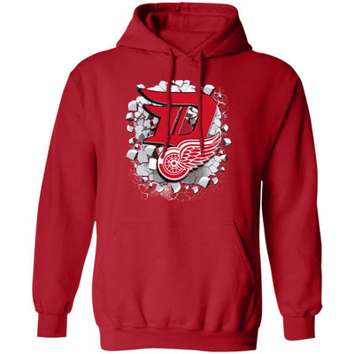 Colorful Earthquake Art Detroit Red Wings T Shirt