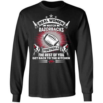 Funny Gift Real Women Watch Arkansas Razorbacks T Shirt