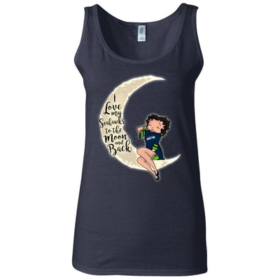 BB I Love My Seattle Seahawks To The Moon And Back T Shirt - Best Funny Store