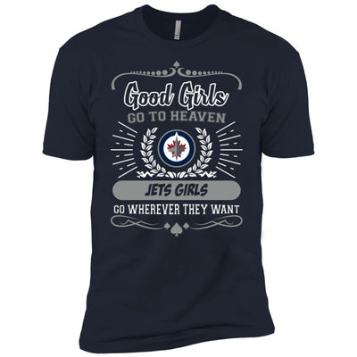 Good Girls Go To Heaven Winnipeg Jets Girls T Shirts