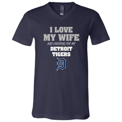 I Love My Wife And Cheering For My Detroit Tigers T Shirts