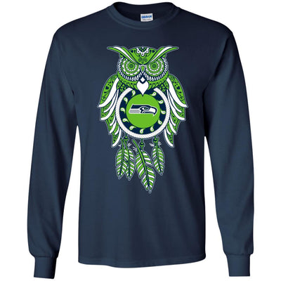 Dreamcatcher Owl Seattle Seahawks T Shirt