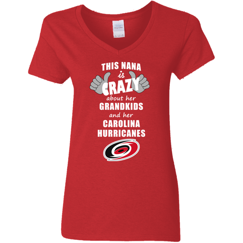This Nana Is Crazy About Her Grandkids And Her Carolina Hurricanes T Shirts