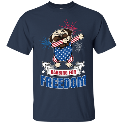 Dabbing For Freedom Pug T Shirts