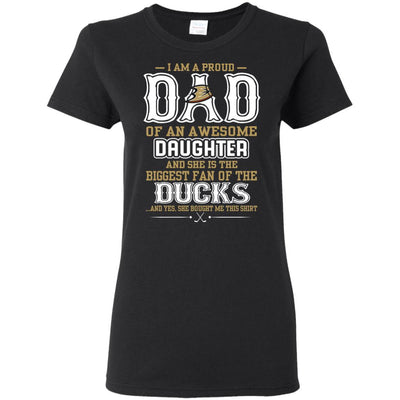 Proud Of Dad Of An Awesome Daughter Anaheim Ducks T Shirts