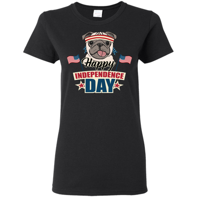 Happy Independence Day Pug T Shirts V2