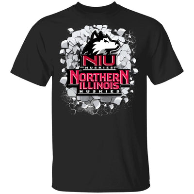 Colorful Earthquake Art Northern Illinois Huskies T Shirt