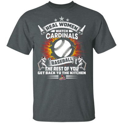 Funny Gift Real Women Watch St. Louis Cardinals T Shirt