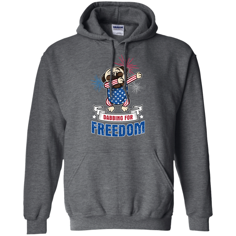 Dabbing For Freedom Pug T Shirts
