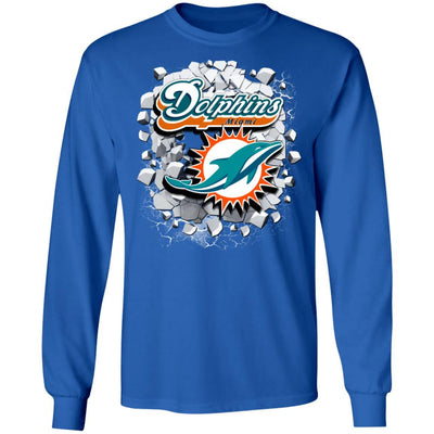 Colorful Earthquake Art Miami Dolphins T Shirt