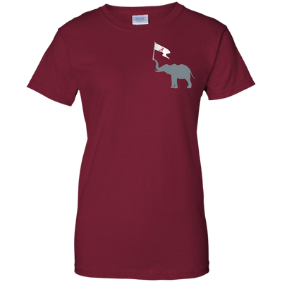 Elephant Flag Alabama Crimson Tide T Shirts