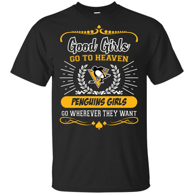 Good Girls Go To Heaven Pittsburgh Penguins Girls T Shirts