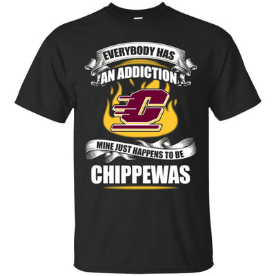 Everybody Has An Addiction Mine Just Happens To Be Central Michigan Chippewas T Shirt