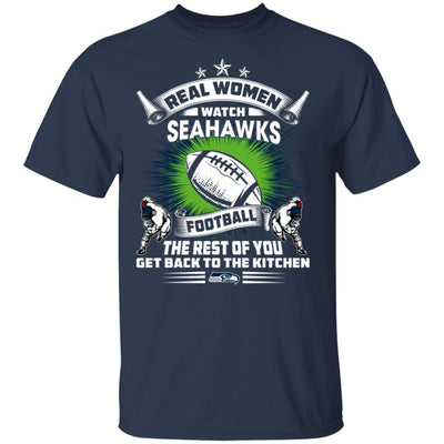 Funny Gift Real Women Watch Seattle Seahawks T Shirt