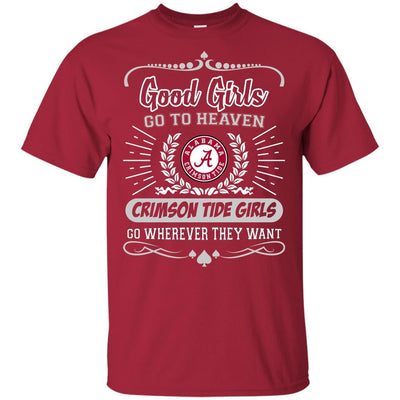 Good Girls Go To Heaven Alabama Crimson Tide Girls T Shirts