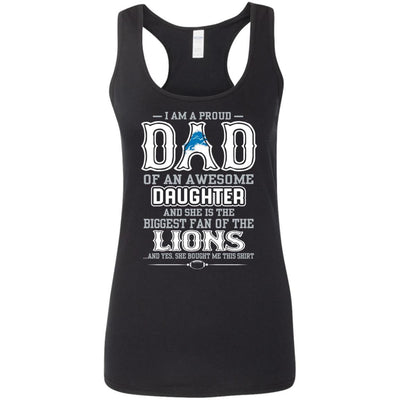 Proud Of Dad Of An Awesome Daughter Detroit Lions T Shirts