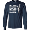 I Will Support Everywhere Connecticut Huskies T Shirts