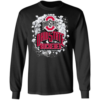 Colorful Earthquake Art Ohio State Buckeyes T Shirt