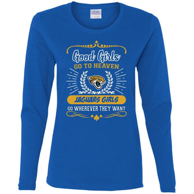 Good Girls Go To Heaven Jacksonville Jaguars Girls T Shirts