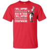 I Will Support Everywhere Houston Cougars T Shirts