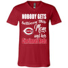 Nobody Gets Between Mom And Her Cincinnati Reds T Shirts