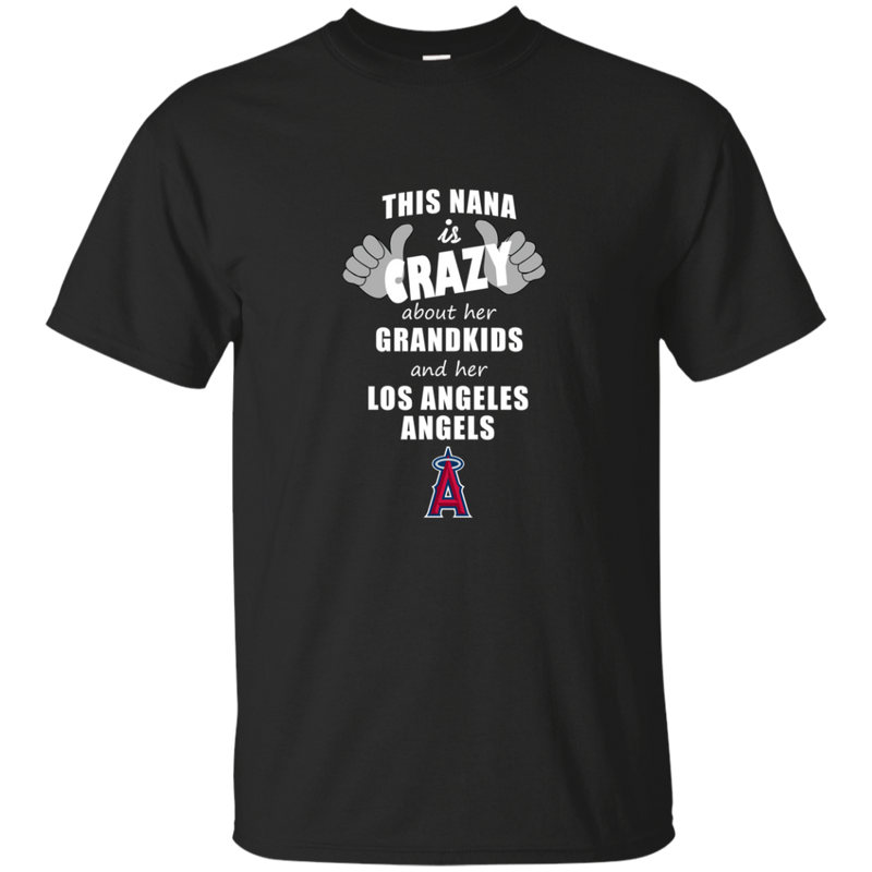 This Nana Is Crazy About Her Grandkids And Her Los Angeles Angels T Shirts