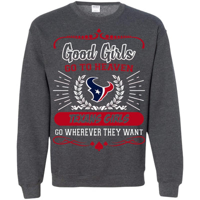 Good Girls Go To Heaven Houston Texans Girls T Shirts