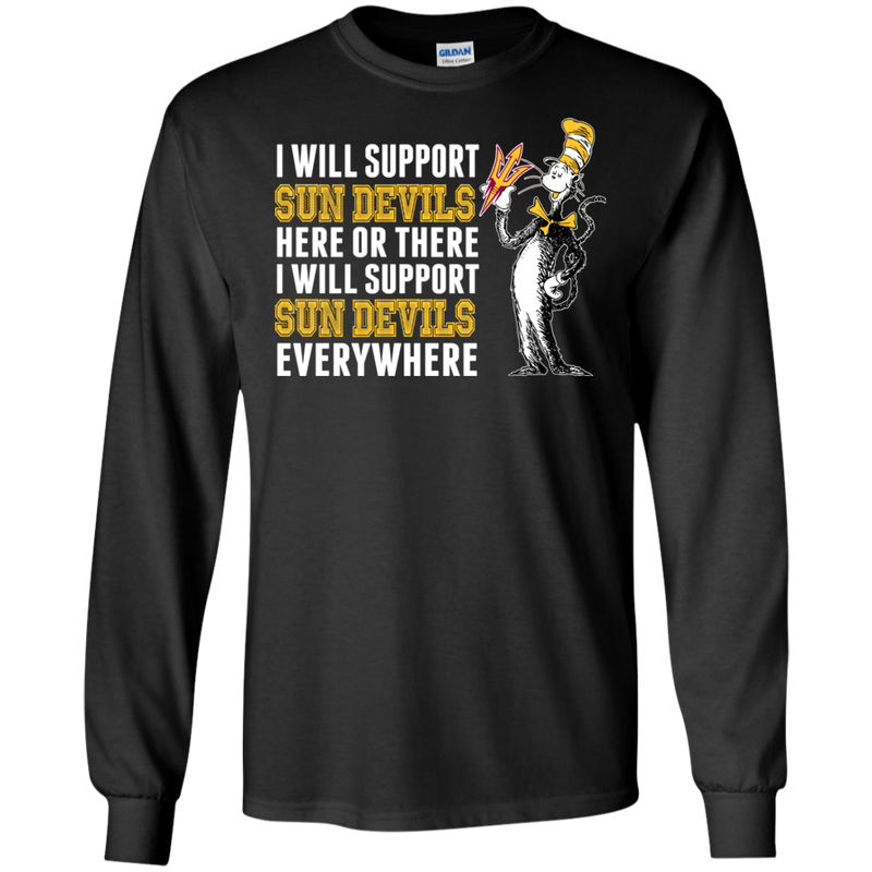 I Will Support Everywhere Arizona State Sun Devils T Shirts