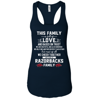 We Are An Arkansas Razorbacks Family T Shirt