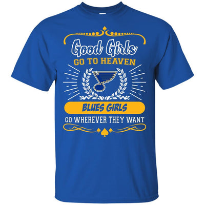 Good Girls Go To Heaven St. Louis Blues Girls T Shirts