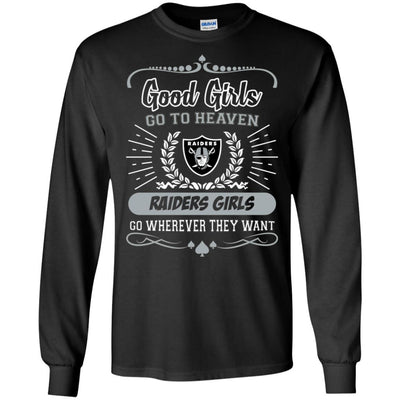 Good Girls Go To Heaven Oakland Raiders Girls T Shirts