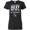 I Hate Being Sexy But I'm Fan So I Can't Help It Colorado Rockies Purple T Shirts