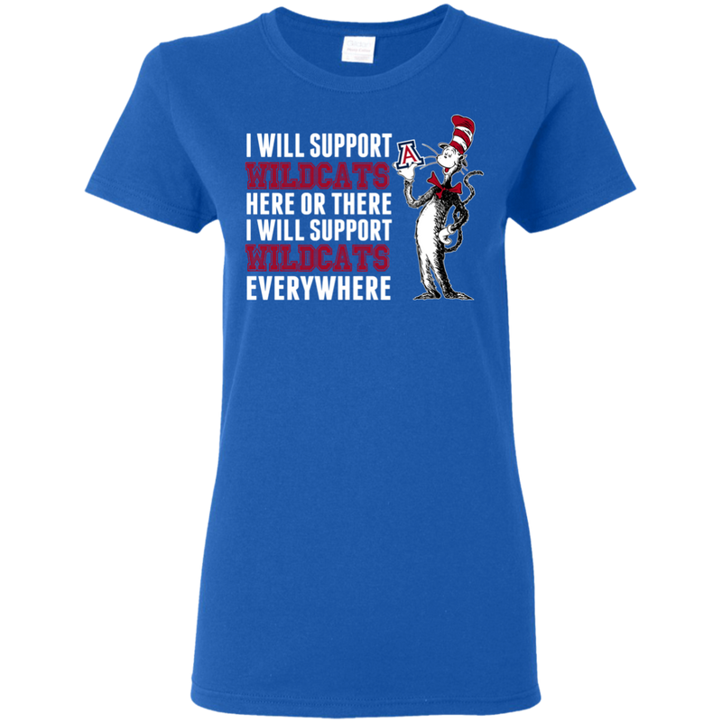 I Will Support Everywhere Arizona Wildcats T Shirts