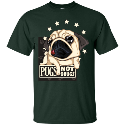 Lovely Black Gift For Collection Dog T Shirts Pugs Not Drugs V2