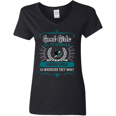 Good Girls Go To Heaven San Jose Sharks Girls T Shirts