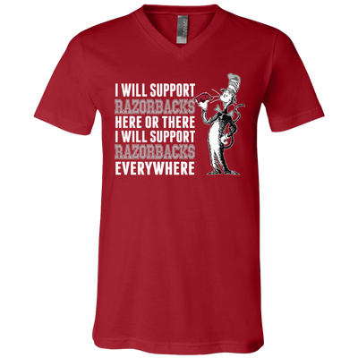 I Will Support Everywhere Arkansas Razorbacks T Shirts