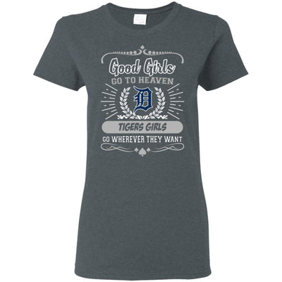 Good Girls Go To Heaven Detroit Tigers Girls T Shirts