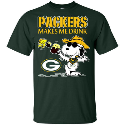 Green Bay Packers Make Me Drinks T Shirt