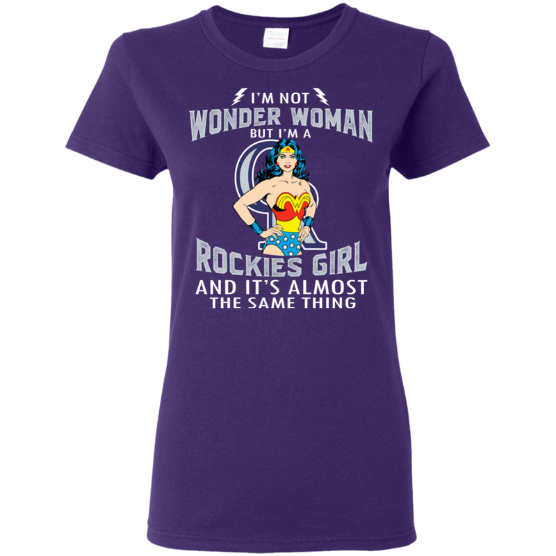 I'm Not Wonder Woman Colorado Rockies T Shirts