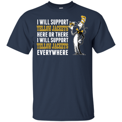 I Will Support Everywhere Georgia Tech Yellow Jackets T Shirts