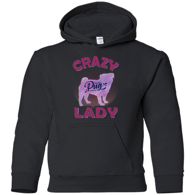 Crazy Pug Lady T Shirts