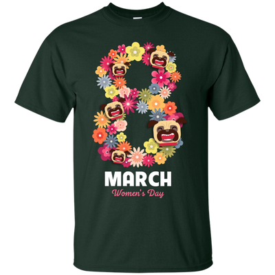 Women's Day Pug T Shirts