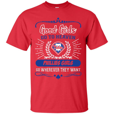 Good Girls Go To Heaven Philadelphia Phillies Girls T Shirts