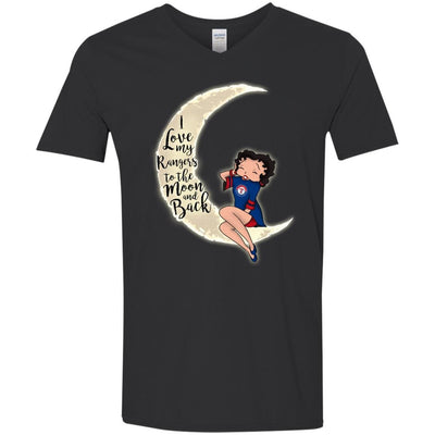 BB I Love My Texas Rangers To The Moon And Back T Shirt - Best Funny Store